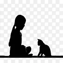 猫咪和小女孩