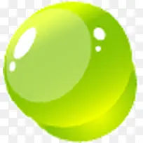 绿白泡泡效果