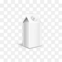 白色酸奶盒免抠素材