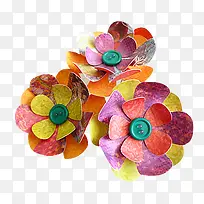 手工艺术装饰立体花卉图案