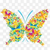 蝴蝶春季海报装饰