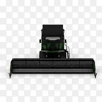 黑色大型农用拖拉机