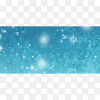蓝色雪花圣诞节背景