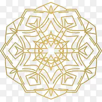 多边形金色花纹