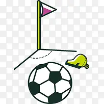 体育比赛用品足球运动装备场地矢