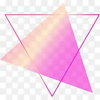紫色渐变三角形