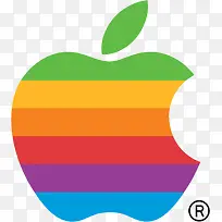 多彩苹果logo