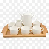 白瓷茶壶茶具