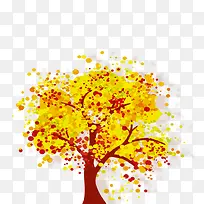 秋日黄树