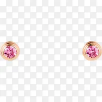 粉色钻石耳饰