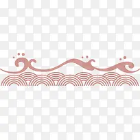 手绘的海浪