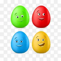 彩色鸡蛋表情