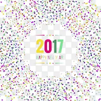 2017新年碎片化边框矢量素材