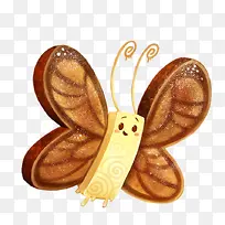 面包黄油组成的飞舞蝴蝶