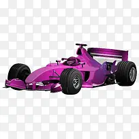 卡通版紫色的卡丁车