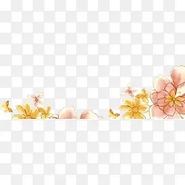 彩绘花卉边框