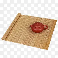 红茶壶和茶席图片素材