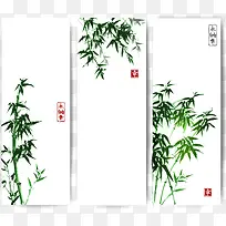 矢量竹子标签