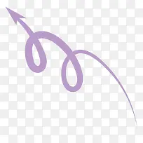 创意紫色蛇形箭头矢量素材