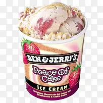 一桶草莓冰淇淋