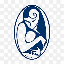 椭圆形母婴护理标志