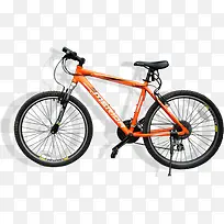 橙色越野自行车