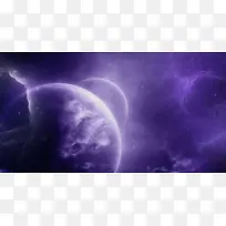 紫色宇宙背景光效背景矢量素材图片