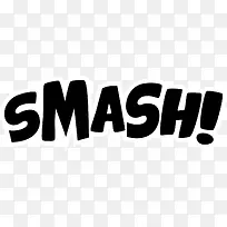 黑色创意smash