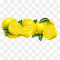 金色柠檬免扣元素