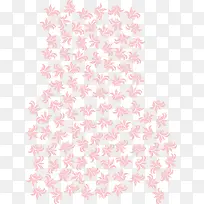 矢量粉色花纹排列背景设计