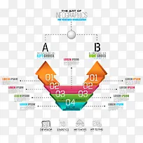 3d信息分布结构图表矢量