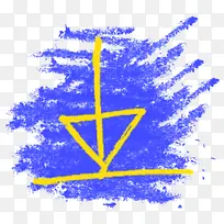 箭头粉笔线条免抠图案