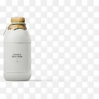 白色牛奶瓶素材