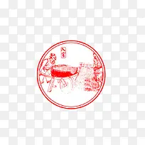 创意中国风古代酿酒图插图元素