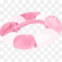 粉色唯美泳圈设计图