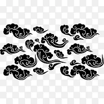 传统古典角花花纹素材