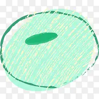 绿色涂鸦圆圈