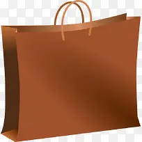 棕色时尚购物袋