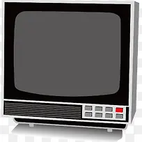 黑白老旧复古电视机家电背景素材