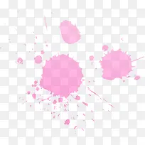 粉色水彩圆点