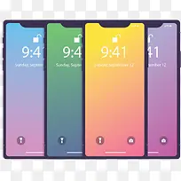 彩色屏幕苹果手机