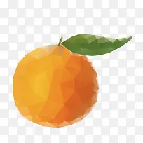 多边形橙色橙子