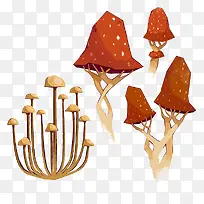 彩绘蘑菇图案