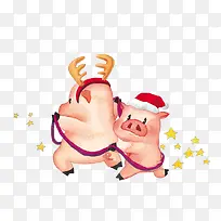 两头猪和星星