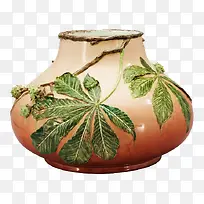 古典叶子花瓶