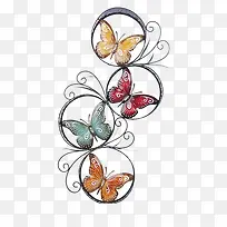 蝴蝶印花图案