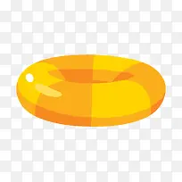 橘黄色圆形救生圈