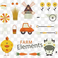 农业卡通图标