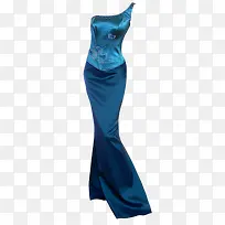 蓝色优雅长裙