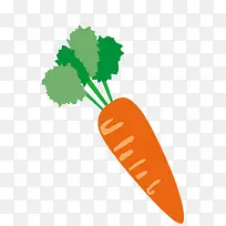 卡通版胡萝卜蔬菜
